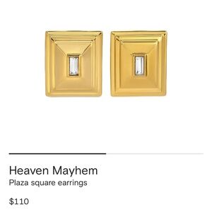 Heaven Mayhem Gold Plaza Earrings